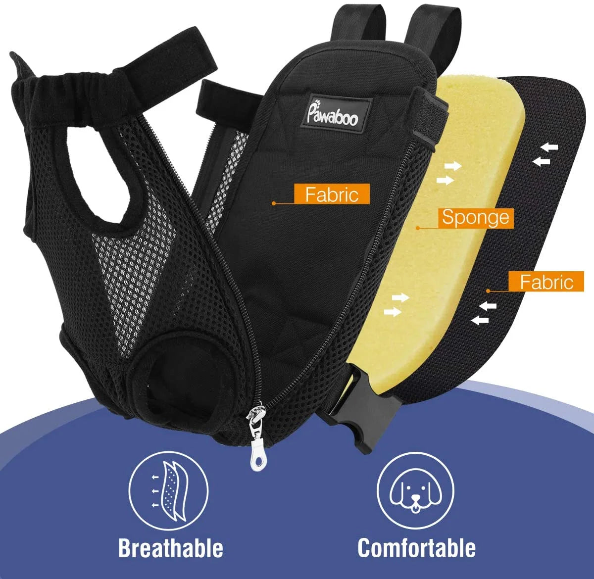 Pet Carrier Backpack Travel Bag for Small Medium Dogs Cats Puppies B76890