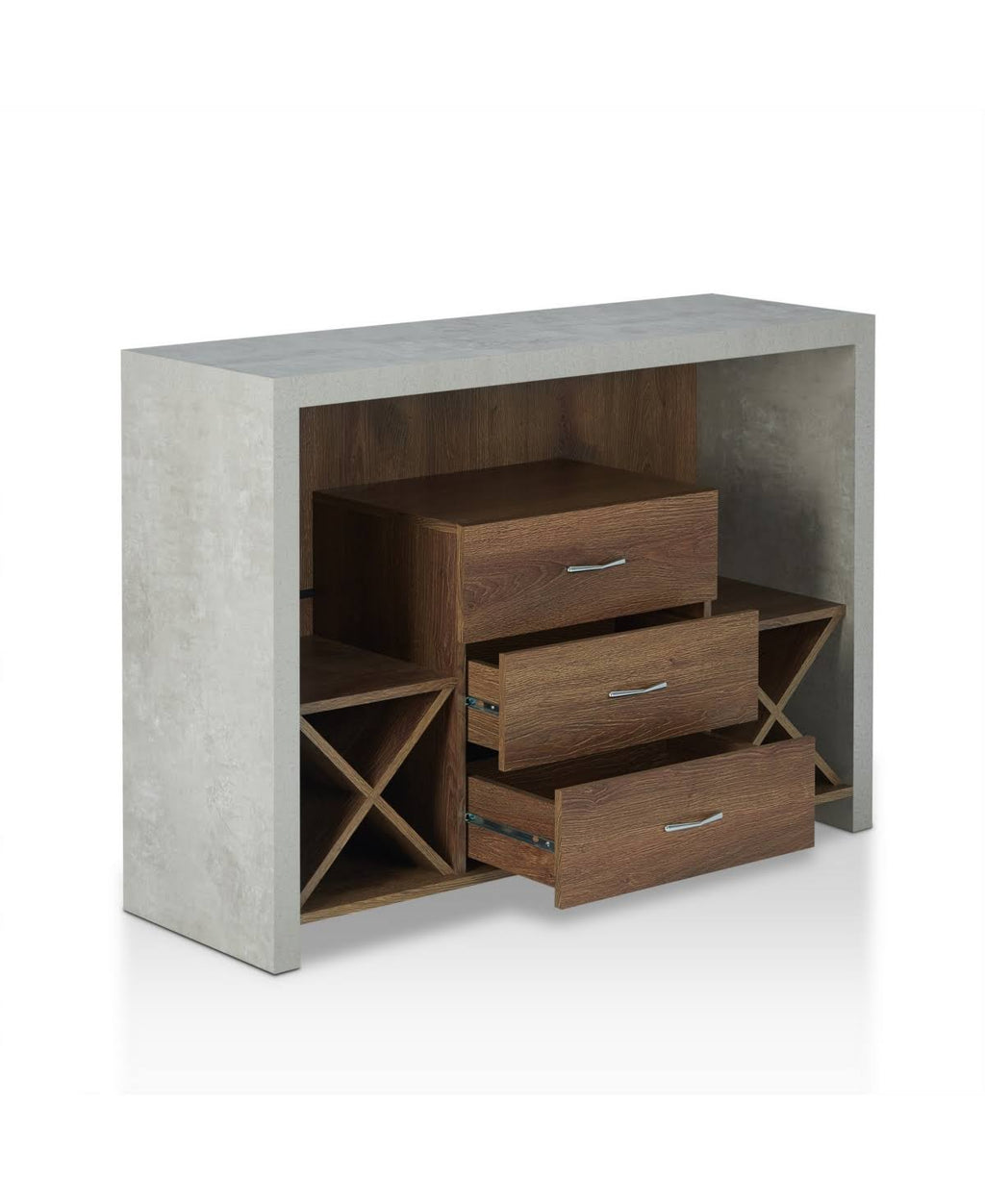 Industrial Buffet Table Brown R1872