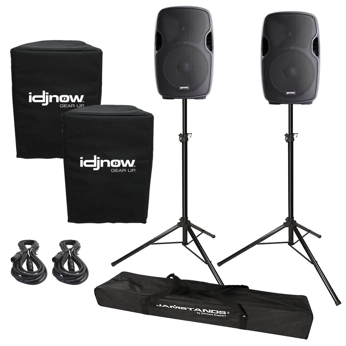 Active Portable DJ PA Speaker System with Stands S575423