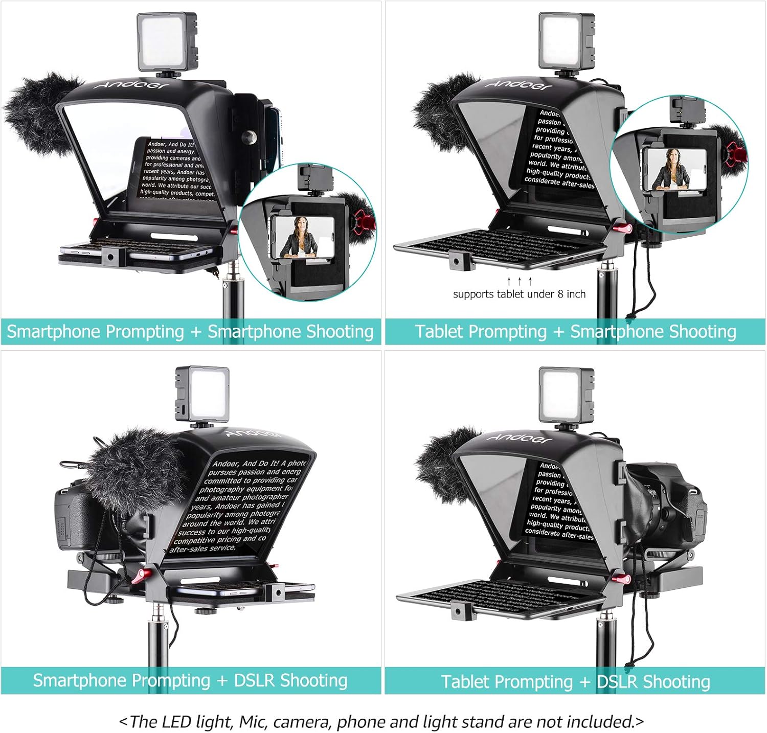 Portable Teleprompter with Remote Control D602746