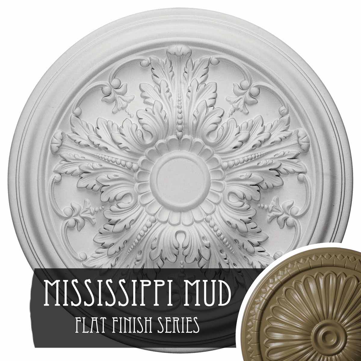 20x22OD x 1 1/2x22P Ceiling Medallion Mississippi Mud Finished K41032