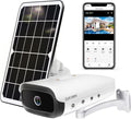Wireless Outdoor Solar WiFi Surveillance Camera System with Two Way Audio and Night Vision W6118