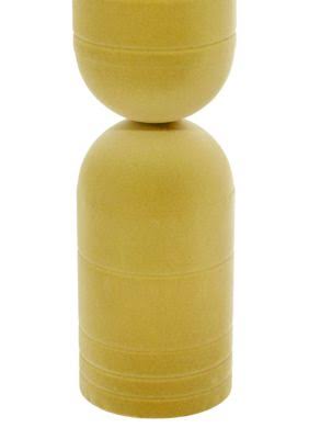 Set of 3 Yellow Iron Candle Holder S260067