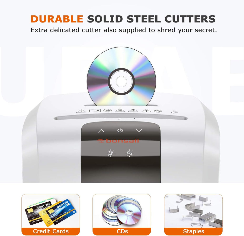 120-Minute Micro-Cut Paper Shredder, 8-Sheet Capacity Y915026