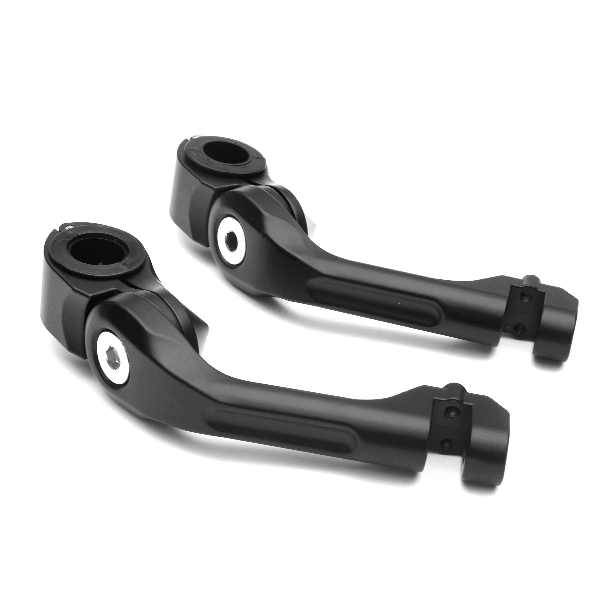 Black Angled Adjustable Highway Foot Peg Mounting Kit, 1 Pair D922