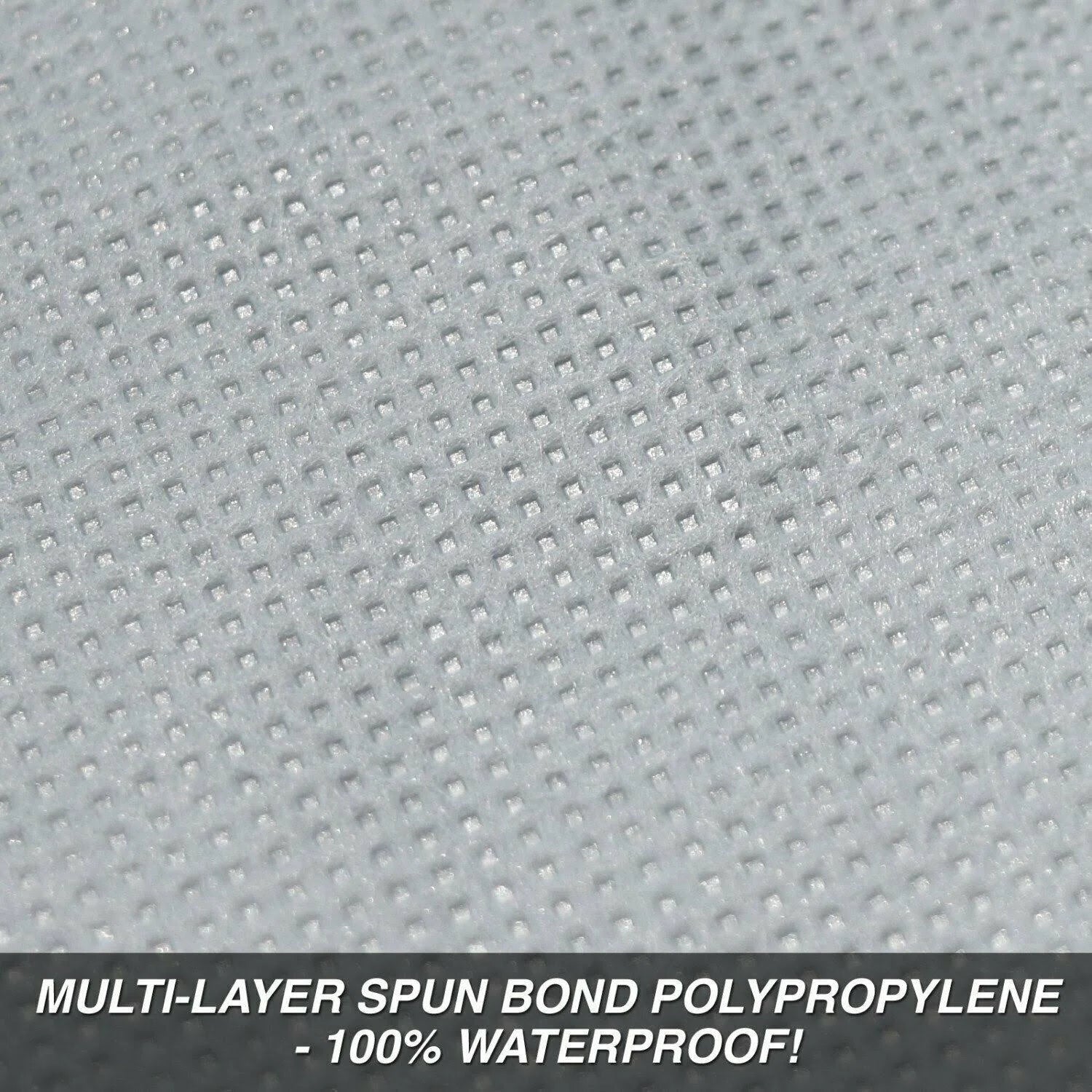 Gray Waterproof Polypropylene Car Cover D3226