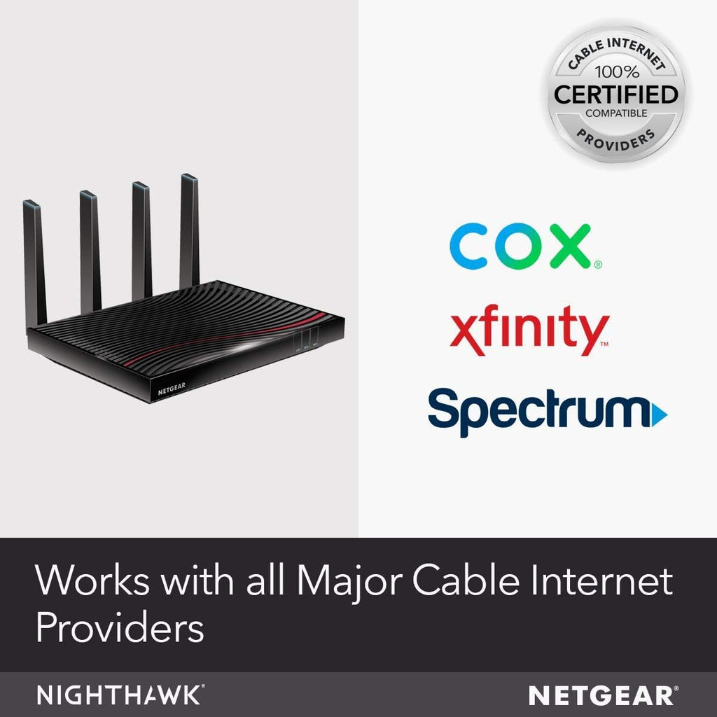 AC3200 WiFi Speed Cable Modem WiFi Router Combo DOCSIS 3.1 X50866