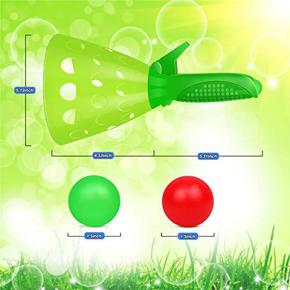 Pop-Pass-Catch Ball Game with 4 Catch Launcher Baskets and 6 Balls V4483