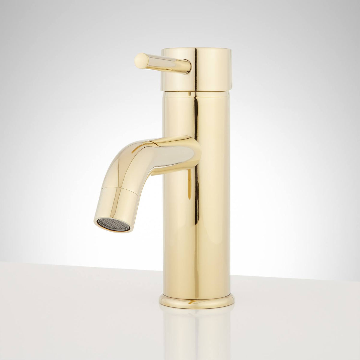 Polished Brass Single Hole Bathroom Faucet with Pop-Up T944539
