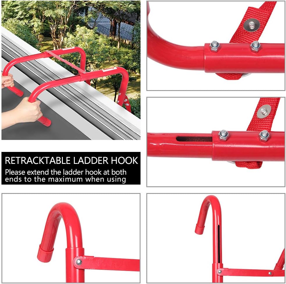 Fire Escape Ladder 3 Story Anti-Skid Rungs Portable Emergency Escape Ladder 25-Feet C20974