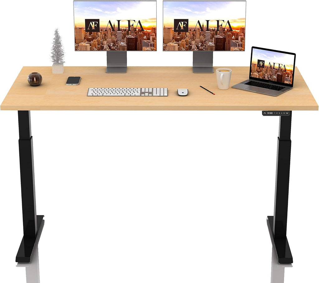 Electric Standing Desk with 4 Pre-Set Memory Q579588