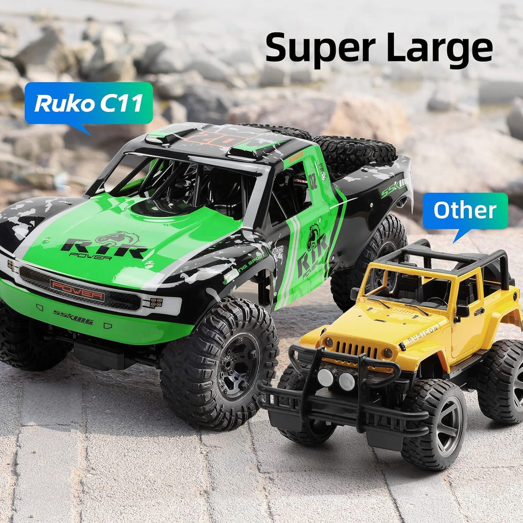 1:10 Scale 2.4 GHz Waterproof 4WD RC Monster Truck (Green) R376
