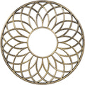 30x22OD x 10 1/4x22ID x 1x22P PVC Ceiling Medallion, Antiqued Pale E223