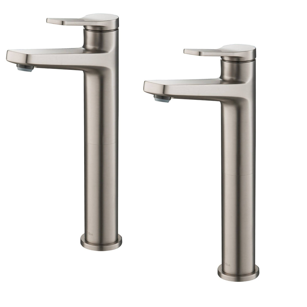 2-Pack Vessel Bathroom Faucet Spot Free Stainless Steel Z6711