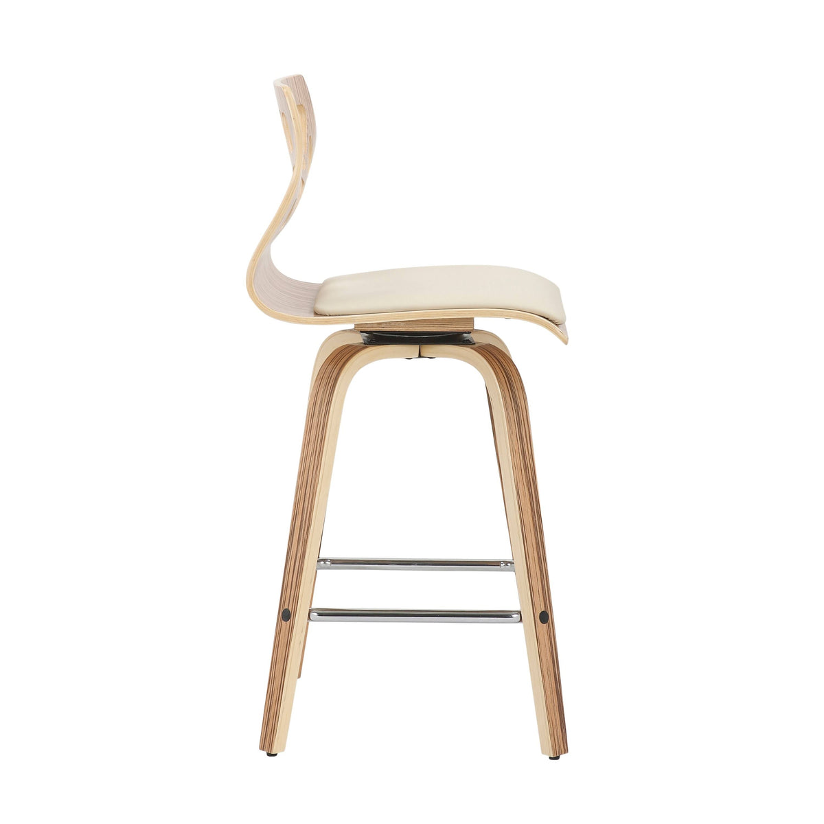 Set of 2 Natural Wood Counter Stool G848384