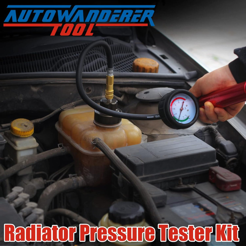 Radiator Pressure Tester Kit with 12 Pcs Universal Adapters N3911