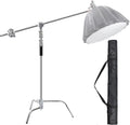 C Stand Heavy Duty 100% Metal Max 10.8ft/330cm with Holding Arm Boom Arm 2 Pcs Grip Head F978