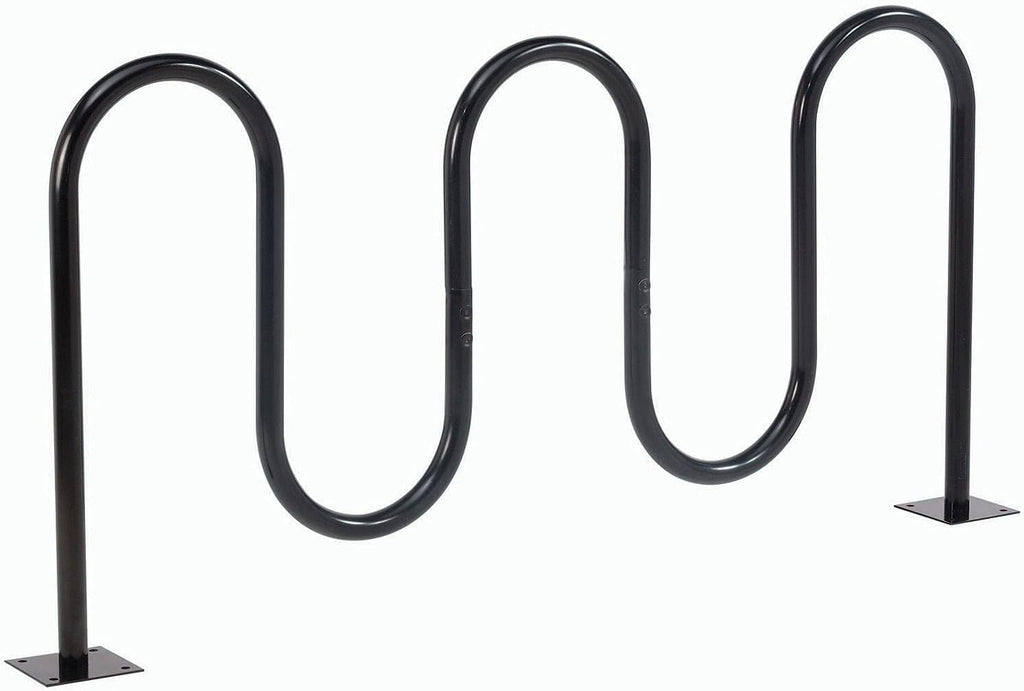 68L Black Flange Mount Bike Rack, 7-Bike Capacity D593696