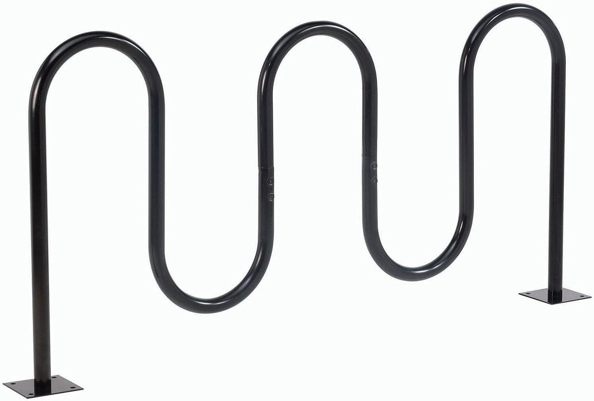 68L Black Flange Mount Bike Rack, 7-Bike Capacity D593696