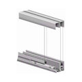 5 60 inch Sliding Cabinet Door Track, Zinc, Gray C655