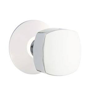 Polished Chrome Double Dummy Door Knob and Rose S452826