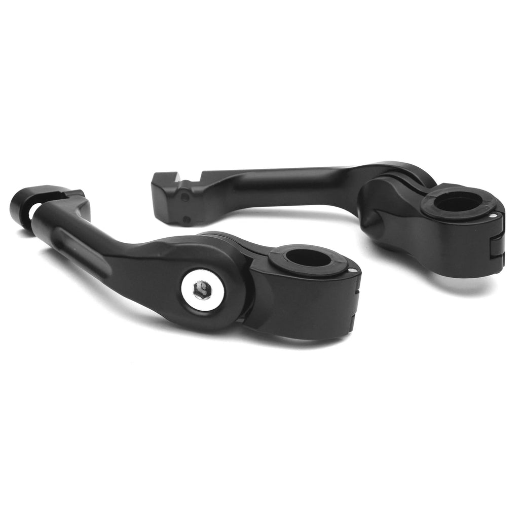 Black Angled Adjustable Highway Foot Peg Mounting Kit, 1 Pair D922