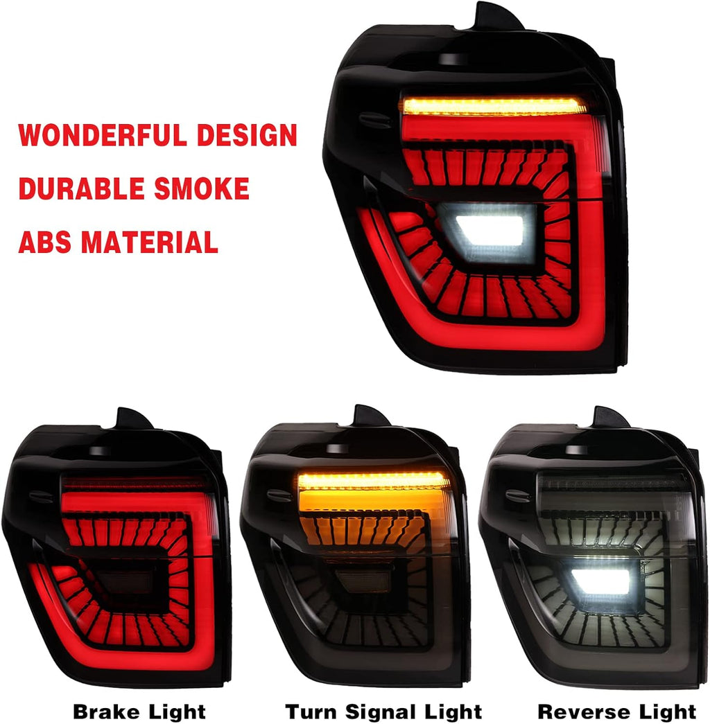 Smoke LED Tail Light Assembly Pair for Toyota 4 Runner A53996