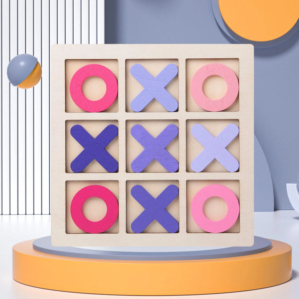Pink Tic Tac Toe Board Puzzle Game E1763