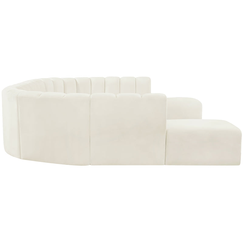 Cream Velvet Modular Sofa A944
