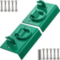 1/4" G70 Forged Bolt on Grab Hooks with 1/2" Shackles, Pack of 2 D37371