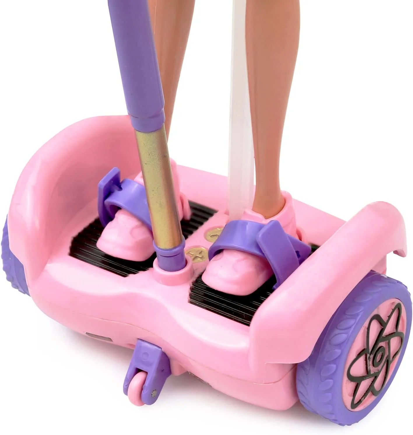 Pink Hoverboard with Helmet & Kneepad Accessories for 12" Dolls I345