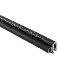 Trim Seal with Side Bulb, 25’ Length, PVC Plastic Trim with EPDM Rubber Seal, Pack of 2 J3758