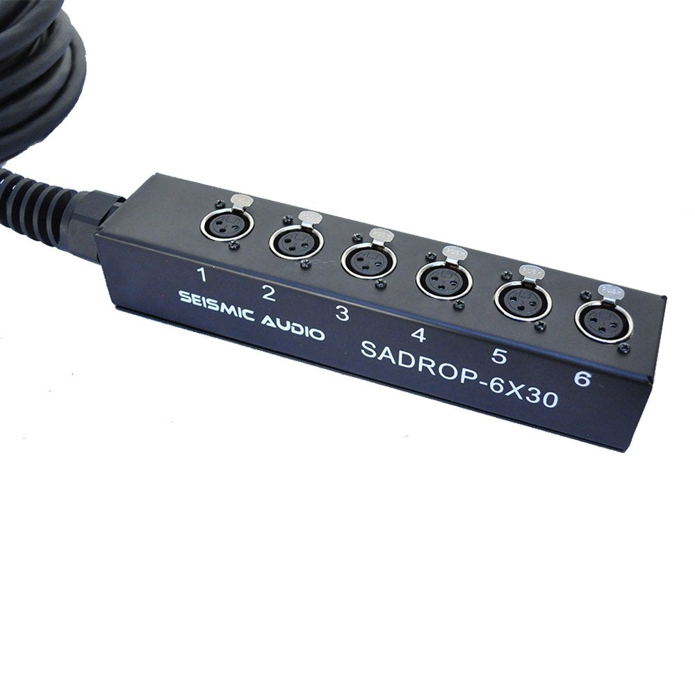 6 Channel 30-Feet Pro Audio Sub Snake Cable Y55113