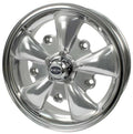 15x22 5-1/2x22 VW Bug 5 Lug Silver 5 Spoke Wheel X453