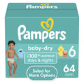 Baby Dry Diapers Size 6, 64 Count P366898