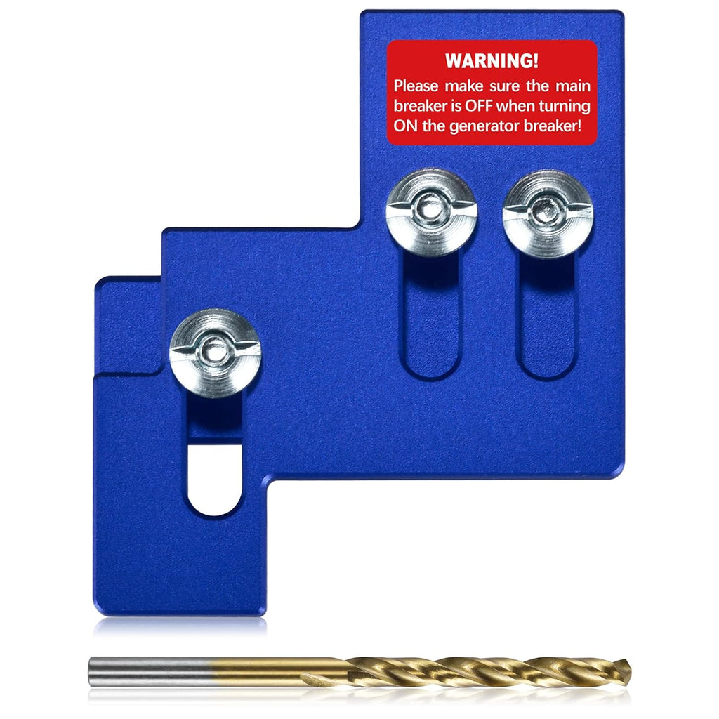 Anodized Generator Interlock Kit for 100 or 125 Amp Electrical Panels, Silver Pack of 2 U162
