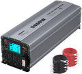 Pure Sine Wave Power Inverter 5000 Watt DC 12 Volt to AC 120 Volt with Hard Wire Terminals & LCD Display L52057