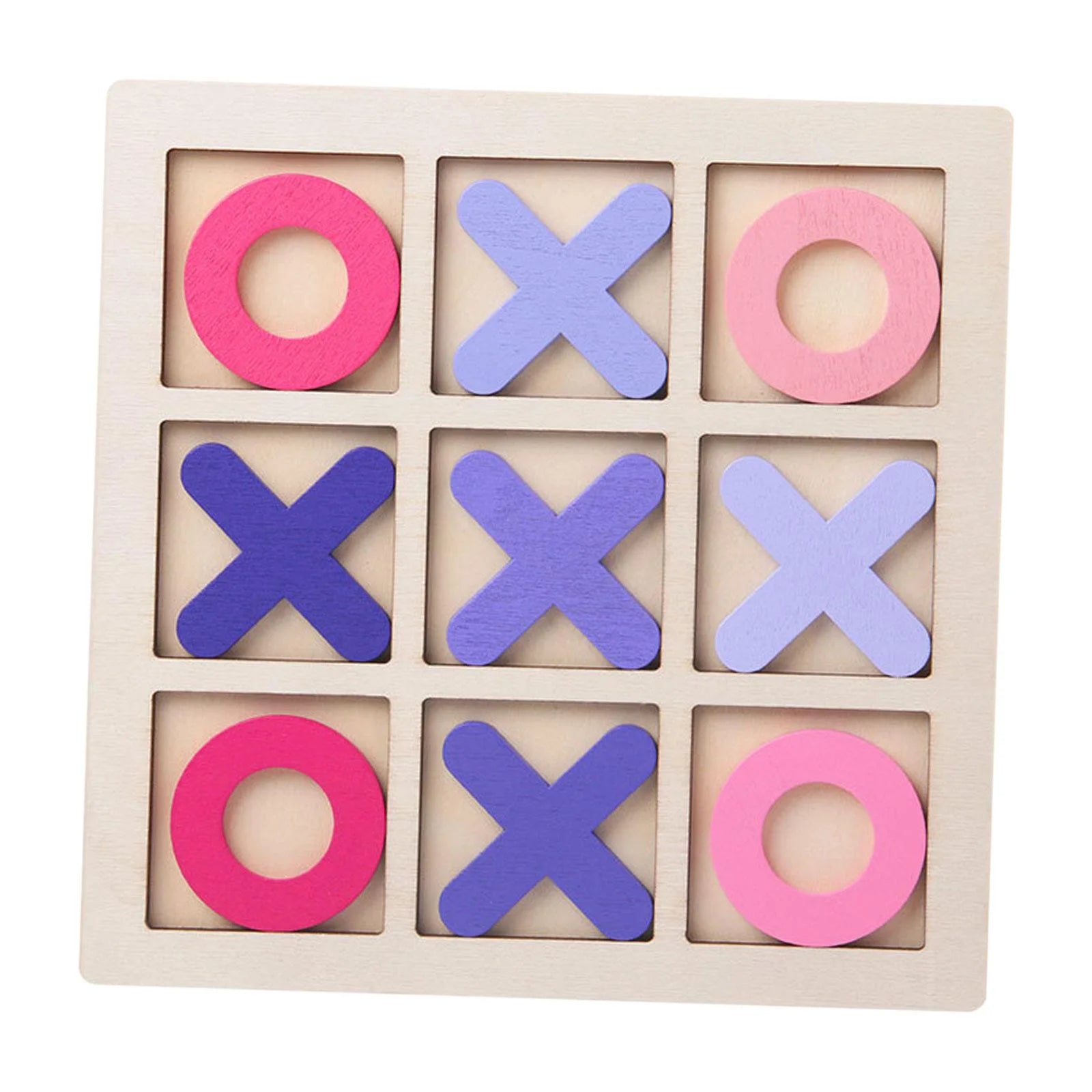Pink Tic Tac Toe Board Puzzle Game E1763
