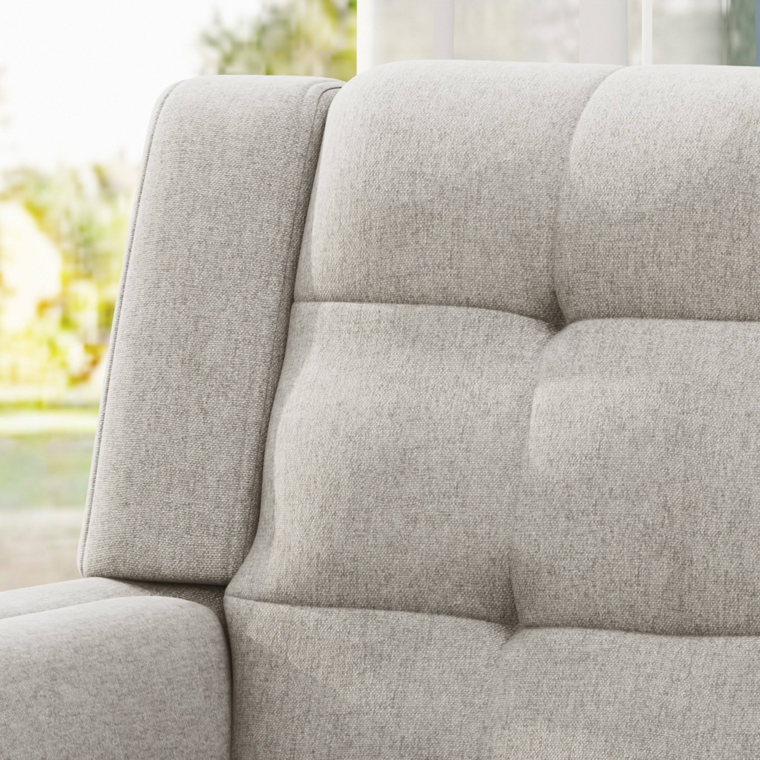 Beige Fabric Arm Chair E661