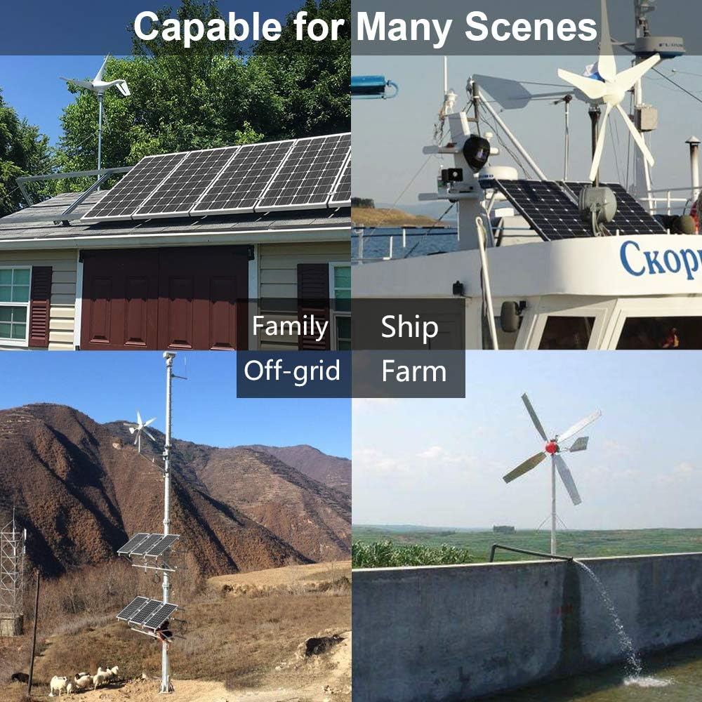 800W Solar Wind Power Kit with Hybrid Controller, 2x 195W Mono Solar Panel B76443