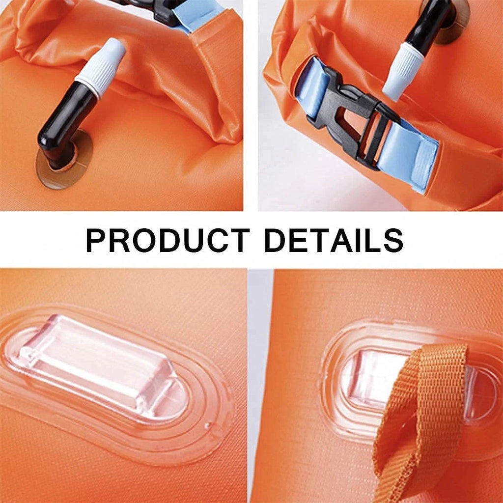 Inflatable Swimming Buoy for Open Water Safety H53297