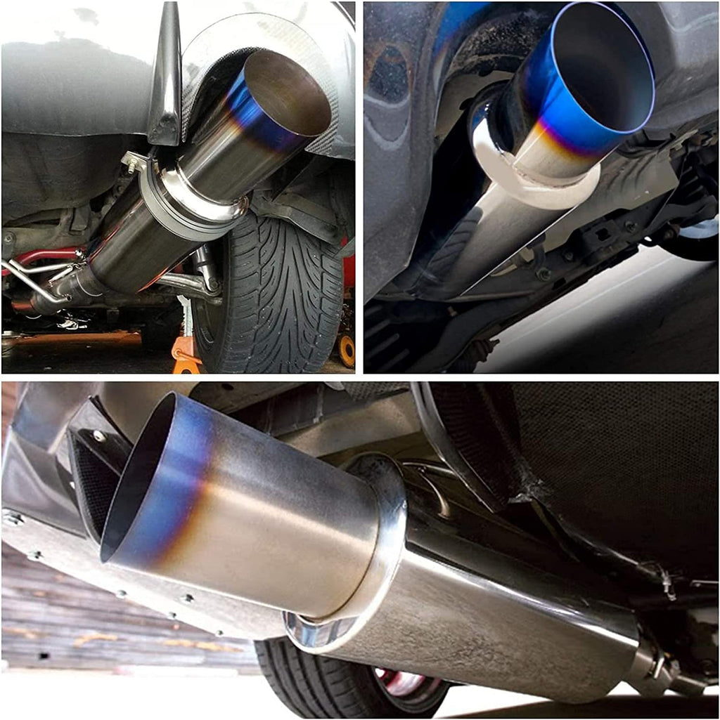 Stainless Steel Exhaust Tip, 18.5" Length, 3'' Inlet 4'' Outlet, Pack of 2 O7109