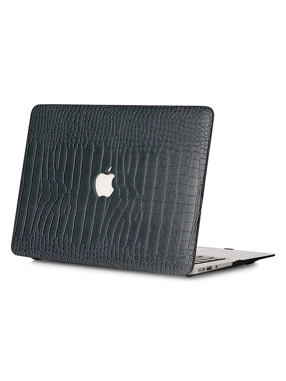 Faux Crocodile MacBook Case - Charcoal G7939