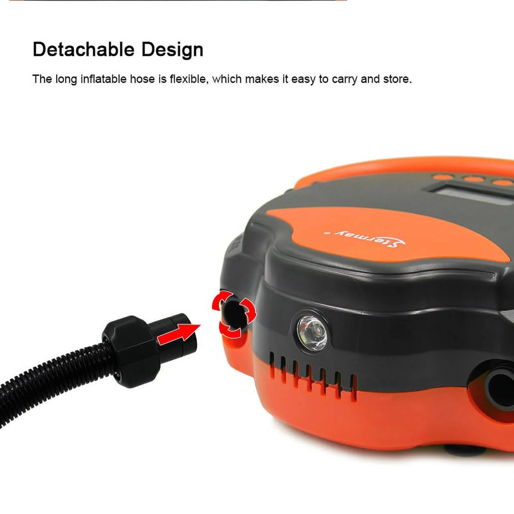 LED Display Electric Air Pump for Inflatables, 12V DC Car Connector Q78734