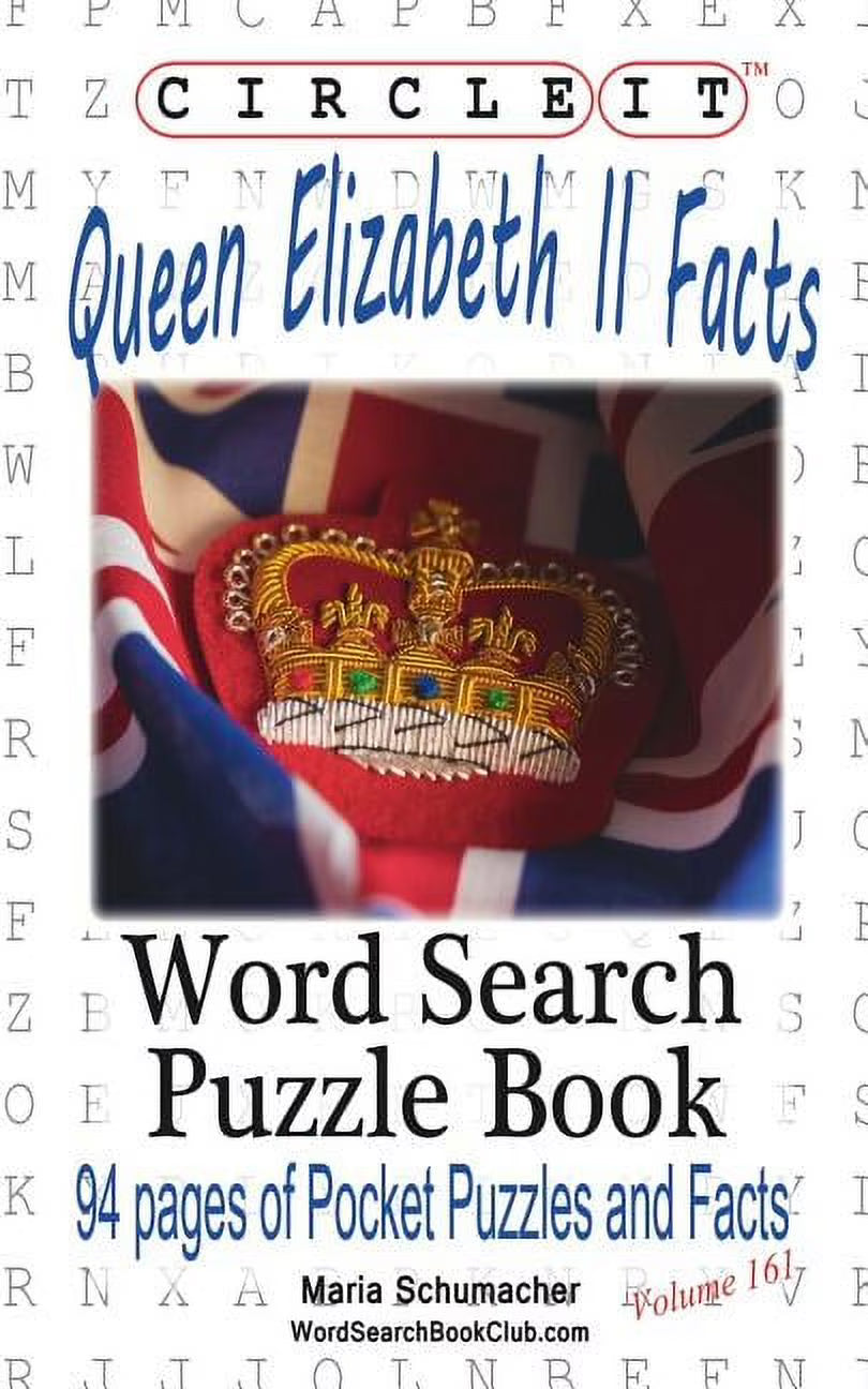 Queen Elizabeth II Facts Word Search Puzzle Book T32509