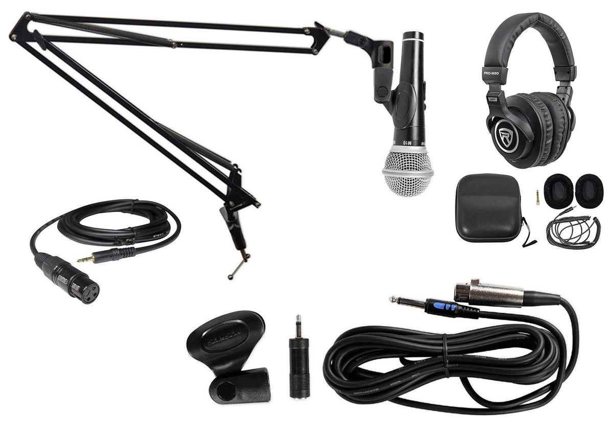 Podcast Streaming Bundle with Microphone, Boom Arm, Headphones G571