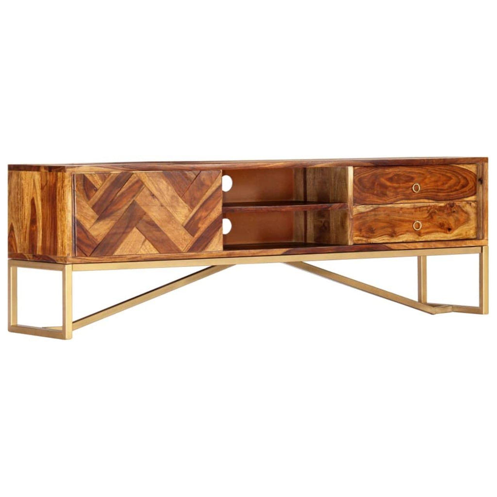 Solid Sheesham Wood TV Cabinet B285156