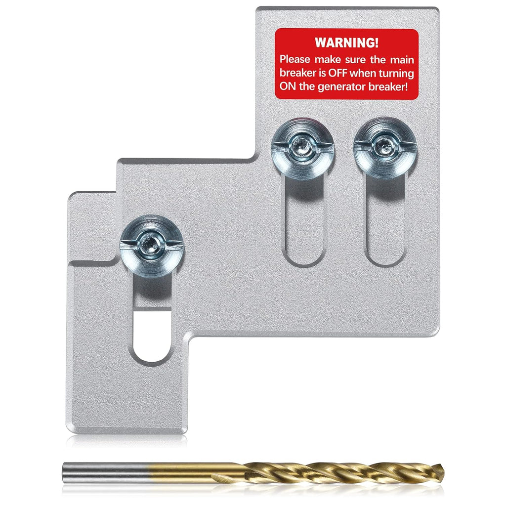 Anodized Generator Interlock Kit for 100 or 125 Amp Electrical Panels, Silver Pack of 2 U162