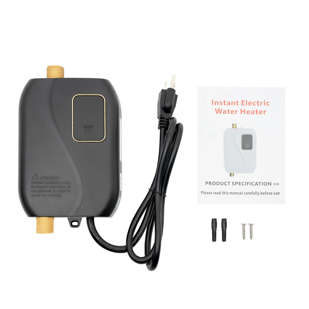 110V 3000W Mini Instant Electric Tankless Water Heater with LCD Digital Display T14217