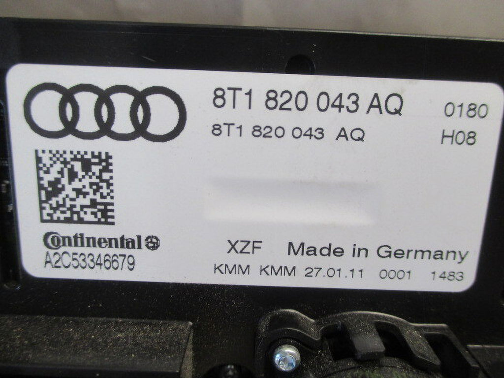 Pre-Owned Audi Q5 AC Heater Temperature Control Unit O3789